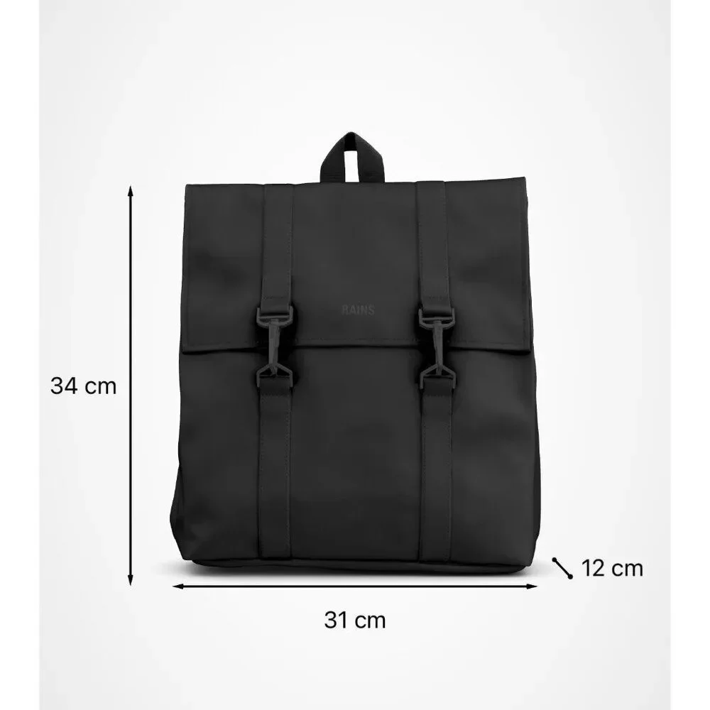 RAINS Unisex MSN Mini Backpack 13300 Sand Waterproof Mini Pack New